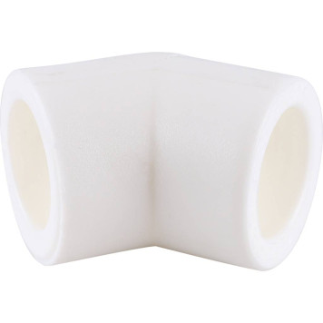 Угольник Kalde d=20 45 градусов для сварки полипропиленовых труб (белый)-1