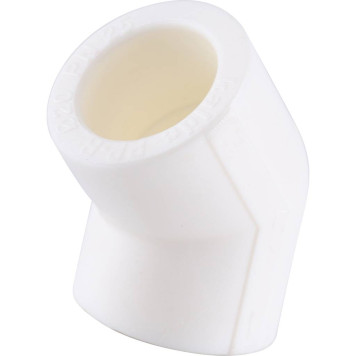 Угольник Kalde d=20 45 градусов для сварки полипропиленовых труб (белый)-4