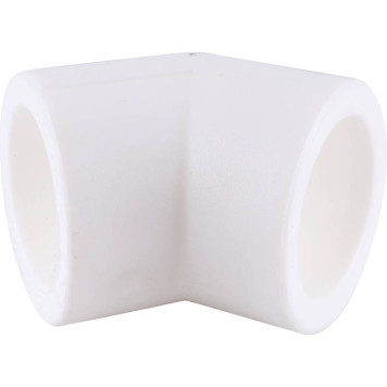 Угольник Kalde d=25 45 градусов для сварки полипропиленовых труб (белый)-1