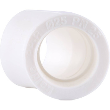 Угольник Kalde d=25 45 градусов для сварки полипропиленовых труб (белый)-7