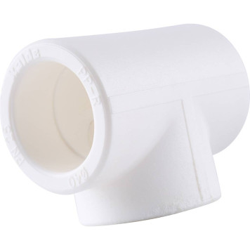 Тройник Kalde d=40 для сварки полипропиленовых труб (белый)-1