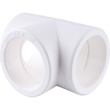 Тройник Kalde d=75 для сварки полипропиленовых труб (белый)