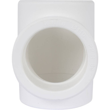 Тройник Kalde d=110 для сварки полипропиленовых труб (белый)-3
