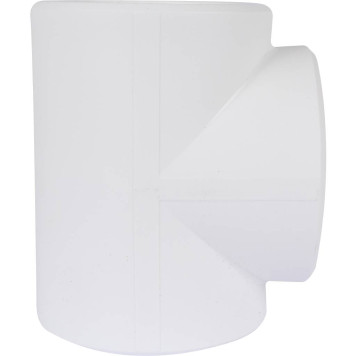 Тройник Kalde d=110 для сварки полипропиленовых труб (белый)-4