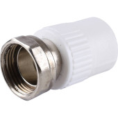 Муфта комбинированная Kalde с накидной гайкой 20х3/4 для полипропиленовых труб под сварку (3222-tun-200c00)