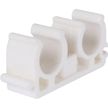 Двойное крепление Kalde для сварки полипропиленовых труб d=16, белое-3