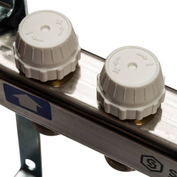 Коллектор STOUT из нержавеющей стали 3 вых. без расходомеров-8