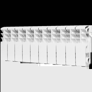 Радиатор алюминиевый ROMMER Plus 200 10 секций боковое подключение (RAL9016) RAL-3210-020010 (RAL-3210-020010)