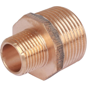 Ниппель переходной Viega 3245 НР, 1х1/2, бронза-2