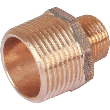 Ниппель переходной Viega 3245 НР, 1х1/2, бронза-3