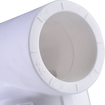 Тройник Политэк 40х1 1/4 с внутренней резьбой для сварки ПП труб (белый)-4