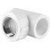 Тройник Политэк 32х1& с внутренней резьбой для полипропиленовых труб под сварку (белый)