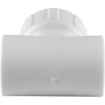 Тройник Политэк 32х1& с внутренней резьбой для полипропиленовых труб под сварку (белый)-3