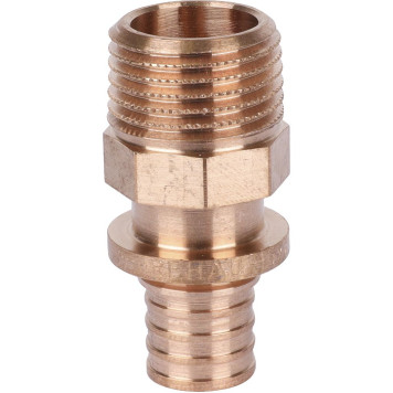 Фитинги REHAU RAUTITAN Переходник с наружной резьбой 16-R 1/2 RX+ для труб из сшитого полиэтилена аксиальный