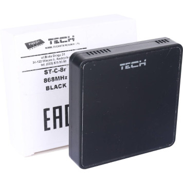 Датчик комнатной температуры беспроводной, черный TECH C-8r (C 8 r)-4