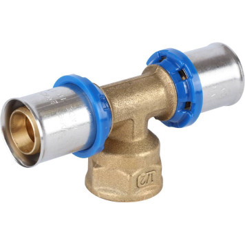 APE Тройник-переходник для металлопластиковых труб с внутренней резьбой 20х1/2х20 прессовой-5