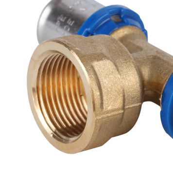 Тройник-переходник APE для металлопластиковых труб с внутренней резьбой 20х3/4х20 прессовой-6