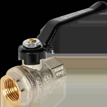 Шаровой кран BUGATTI Oregon с ручкой-рычагом из алюминия, внутренняя резьба 1/2&