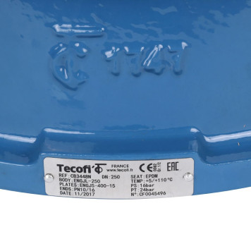 Обратный клапан Tecofi CB3448N-EP0250 из чугуна для межфланцевого монтажа, Ду250, Ру16, T=110°C-4