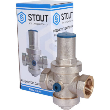 Редуктор давления STOUT PN25 Вн/Вн 1 с выходом под манометр-12