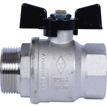 Шаровой кран BUGATTI New Jersey с ручкой-бабочкой, внутренняя наружная резьба 1 1/4.-3