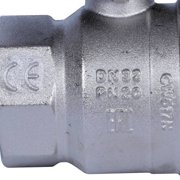 Шаровой кран BUGATTI New Jersey с ручкой-бабочкой, внутренняя наружная резьба 1 1/4.-7