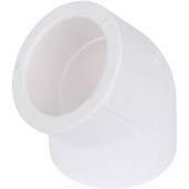 Угольник Kalde d=40 45* для полипропиленовых труб под сварку (цвет белый) (R.3212-elb-400045)