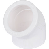 Угольник Kalde d=50 45* для полипропиленовых труб под сварку (цвет белый) (R.3212-elb-500045)