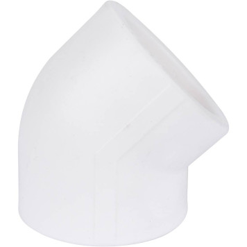 Угольник Kalde Россия d=50 45* для сварки полипропиленовых труб (белый)-2