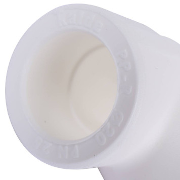 Угольник 90 Kalde для сварки полипропиленовых труб d=20 (белый)-3