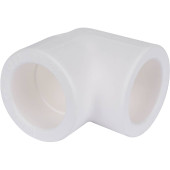 Угольник Kalde d=32 90* для полипропиленовых труб под сварку (цвет белый) (R.3212-elb-320000)