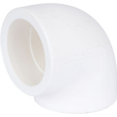 Угольник Kalde d=63 90* для полипропиленовых труб под сварку (цвет белый) (R.3212-elb-630000)