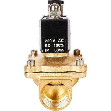 Клапан электромагнитный (соленоидный) двухходовой РОСМА 00000011327 СК-11-25 G1, НЗ, 220В, прямого действия, корпус - латунь, уплотнение - NBR (00000011327)-2