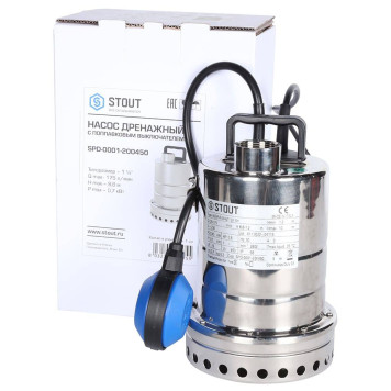 Насос дренажный STOUT с поплавком SPD-0001-200450 (SPD-0001-200450)-8