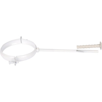 Крепление к стене ROMMER D100 белое RAL металлическое ( хомут) RCA-6010-000003 (RCA-6010-000003)-7
