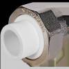 Муфта комбинированная Pro Aqua d=20-1/2 PP-R разъемная (американка) ВР Белая (PA20008)