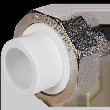Муфта комбинированная Pro Aqua d=20-1/2 PP-R разъемная (американка) ВР Белая (PA20008)