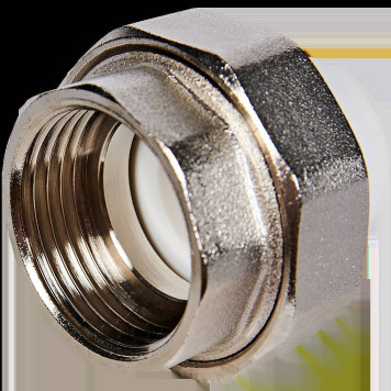 Муфта комбинированная Pro Aqua d=20-1/2 PP-R разъемная (американка) ВР Белая (PA20008)-1