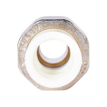 Муфта комбинированная Pro Aqua d=20-1/2 PP-R разъемная (американка) УСИЛЕННАЯ НР Белая (PA21008S)-3