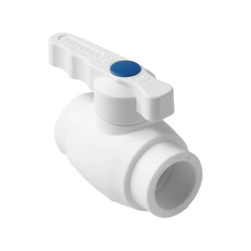 Шаровой кран полнопроходной Pro Aqua d= 20 PP-R Prime Белый (PA40508)