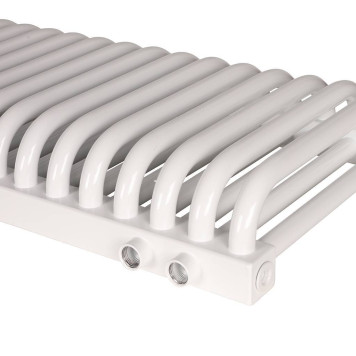 2-х трубчатый радиатор стальной ROMMER RST 2030/27 секций нижнее правое подключение RAL9016 RST-203027-020 (RST-203027-020)-7