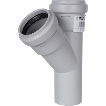 Тройник канализационный бесшумный STOUT D 58 x 58 / 45° SKB-0015-585845 (SKB-0015-585845)