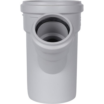 Тройник канализационный бесшумный STOUT D 110 x 58 / 45° SKB-0015-115845 (SKB-0015-115845)-1