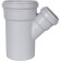 Тройник канализационный бесшумный STOUT D 110 x 58 / 45° SKB-0015-115845 (SKB-0015-115845)