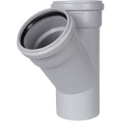 Тройник канализационный бесшумный STOUT D 110 x 110 / 45° SKB-0015-111145 (SKB-0015-111145)