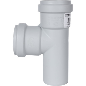 Тройник канализационный бесшумный STOUT D 58 x 58 / 87,5° SKB-0016-585887 (SKB-0016-585887)-1