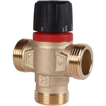 ROMMER RVM-0231-254325 Термостатический смесительный клапан для систем отопления и ГВС 1  НР 20-43°С KV 2,5 (боковое смешивание) (RVM-0231-254325)