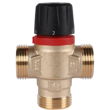 ROMMER RVM-0231-254325 Термостатический смесительный клапан для систем отопления и ГВС 1  НР 20-43°С KV 2,5 (боковое смешивание) (RVM-0231-254325)-1