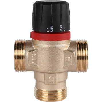 ROMMER RVM-0232-256025 Термостатический смесительный клапан для систем отопления и ГВС 1  НР 35-60°С KV 2,5 (боковое смешивание) (RVM-0232-256025)-1