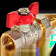 Кран шаровой с американкой ROMMER ВР/НР, ручка бабочка 1/2 (RBV-0005-2510215)